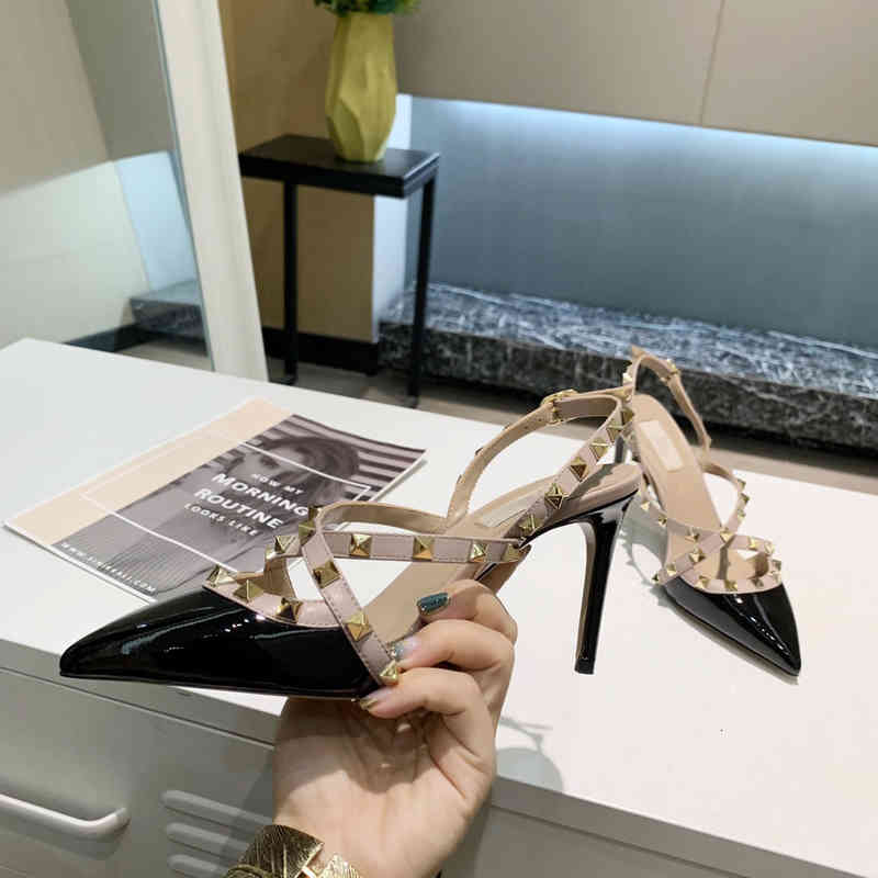 Dress Shoes Designer high quality women's stiletto heel sandals cross strap with metal rivet decoration calfskin plus size ladies, 1#packing bag
Dress Shoes Designer high quality women's stiletto heel sandals cross strap with metal rivet decoration calfskin plus size ladies, 1#packing bag