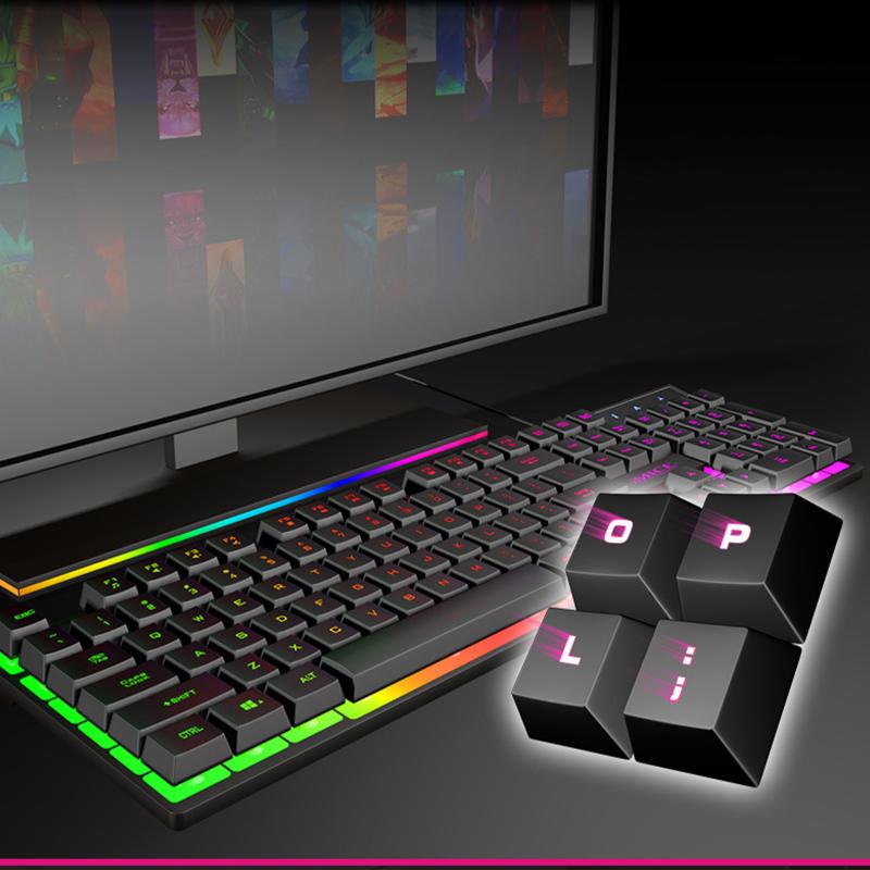 AK-600 Wired Gaming Keyboard 104 Keys Mechanical RGB Backlit For PC Gamer Teclado Mecanico Clavier Keyboards