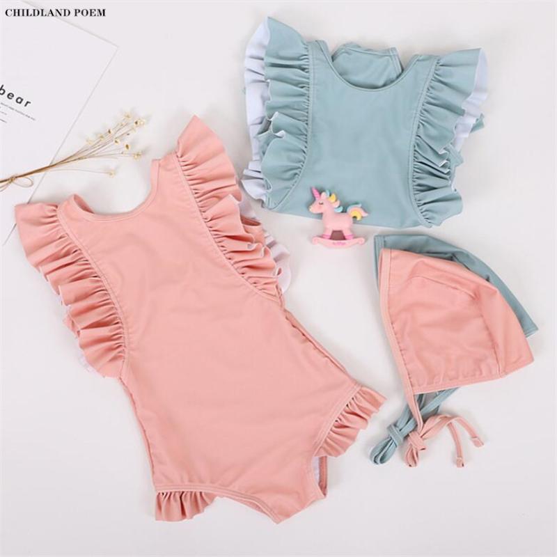One-Pieces Baby Swimwear Ruffle Infant Kid Girls Swimsuits With Hat One-piece Children Swimming Suits Girl Bathing Suit Toddler Swimsuit, Sky blue
One-Pieces Baby Swimwear Ruffle Infant Kid Girls Swimsuits With Hat One-piece Children Swimming Suits Girl Bathing Suit Toddler Swimsuit, Sky blue