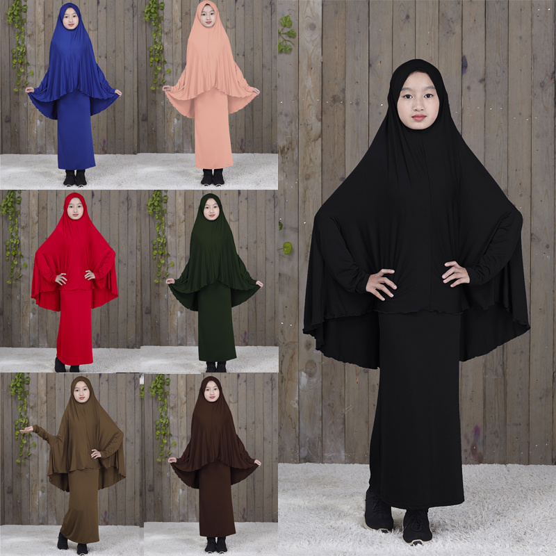 Abaya Kaftan Islamic Clothing Muslim Prayer Garment Dress Arab Middle Eastern Prayer Hijab Teen Girl Simple Two-Piece Suits Kids
Abaya Kaftan Islamic Clothing Muslim Prayer Garment Dress Arab Middle Eastern Prayer Hijab Teen Girl Simple Two-Piece Suits Kids