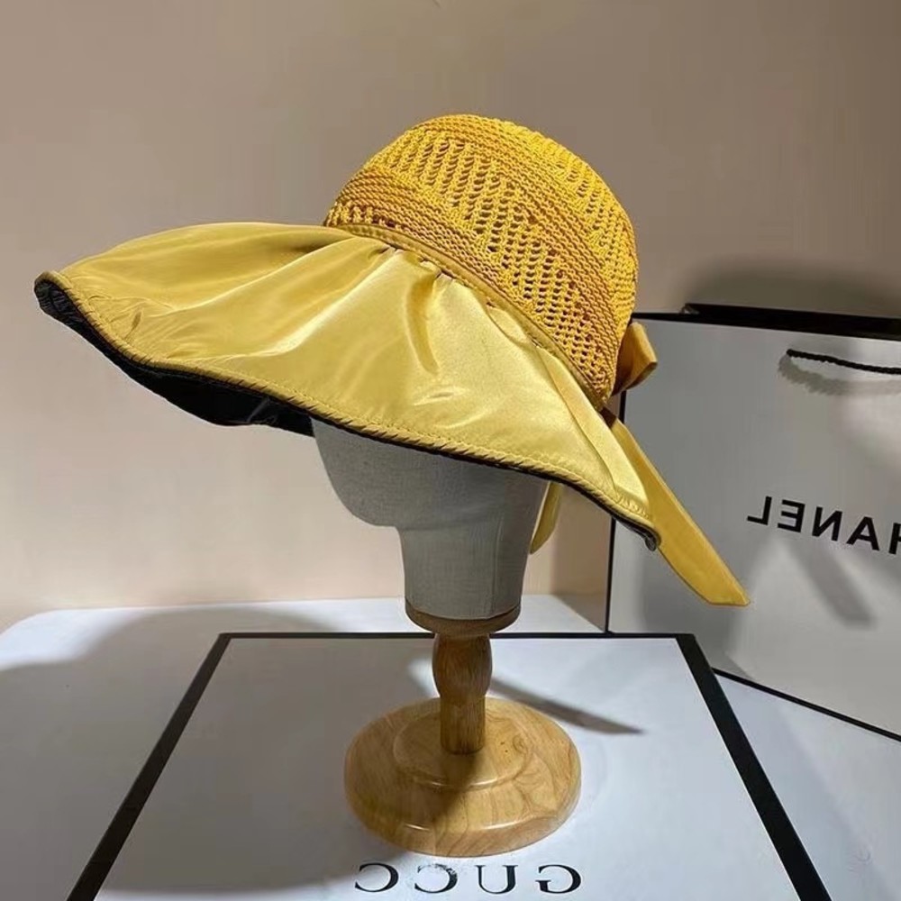 Summer paper grass woven splicing black rubber fisherman's Hat Women's sunscreen travel hat versatile, Blue;gray
Summer paper grass woven splicing black rubber fisherman's Hat Women's sunscreen travel hat versatile, Blue;gray