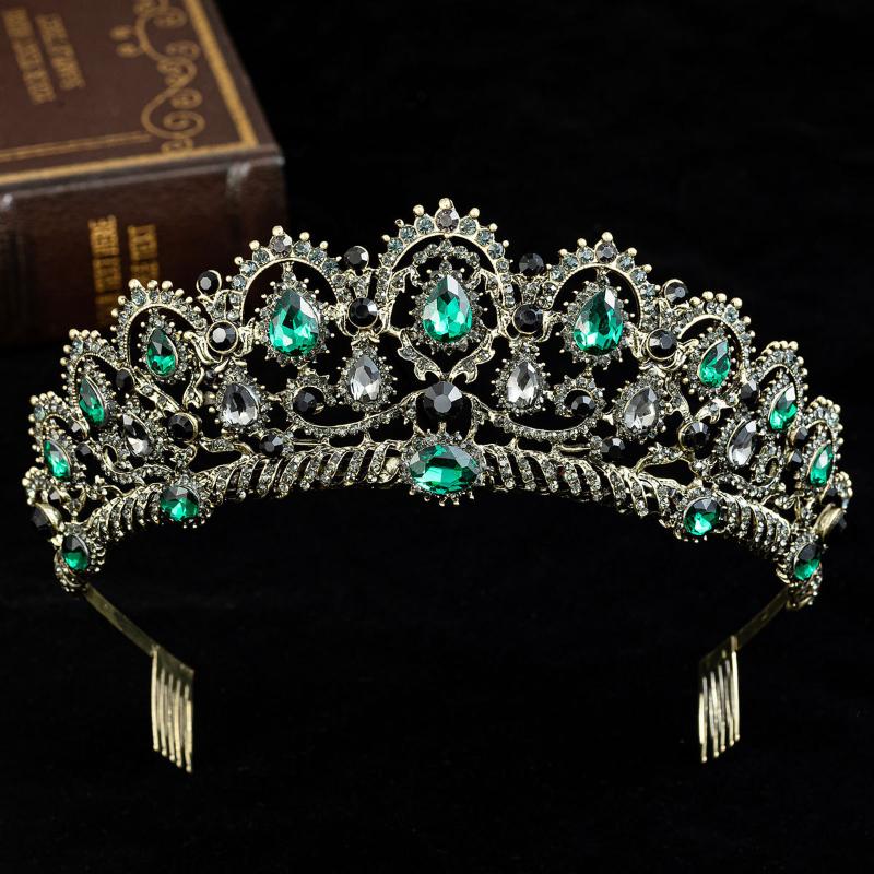 Headpieces Fashion Oval Crown Bridal Wedding Hair Accessories Ancient Bronze Prom Rhinestone Headdress
Headpieces Fashion Oval Crown Bridal Wedding Hair Accessories Ancient Bronze Prom Rhinestone Headdress