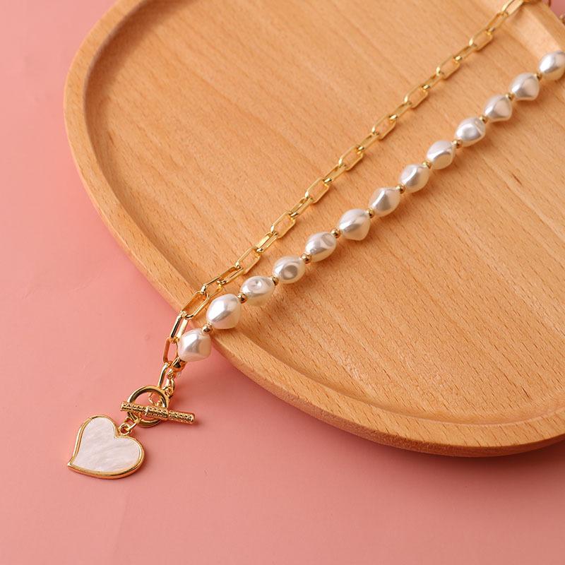 Chains Luxury Pearl Hollow Necklace Chain OT Clasp Heart Opal Pendant Fashion Jewelry For Women 2021 Trend Elegant Party Gift
Chains Luxury Pearl Hollow Necklace Chain OT Clasp Heart Opal Pendant Fashion Jewelry For Women 2021 Trend Elegant Party Gift