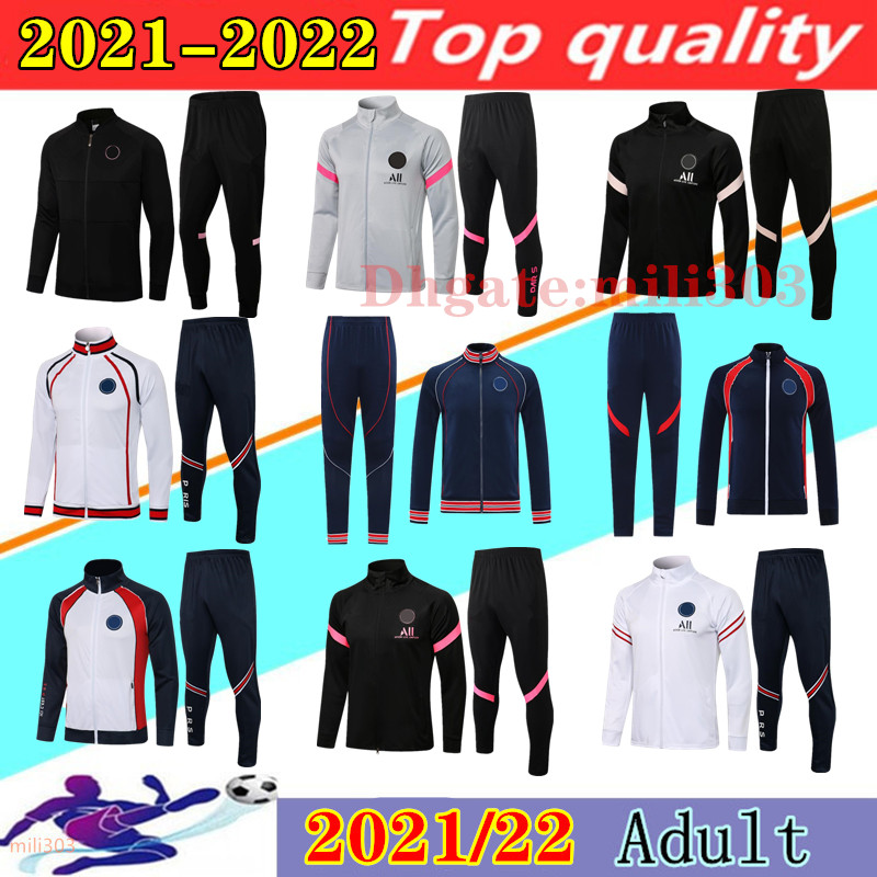 2021 2022 MESSI soccer jacket tracksuit Survetement 21 22 MBAPPE Long sleeve zipper jackets SERGIO RAMOS ICARDI Maillot de football training, Black
2021 2022 MESSI soccer jacket tracksuit Survetement 21 22 MBAPPE Long sleeve zipper jackets SERGIO RAMOS ICARDI Maillot de football training, Black