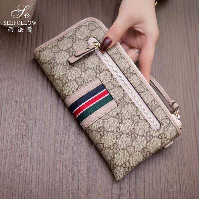 wallet leather long women's zipper handbag multi card position versatile simple large capacity, Red;black
wallet leather long women's zipper handbag multi card position versatile simple large capacity, Red;black