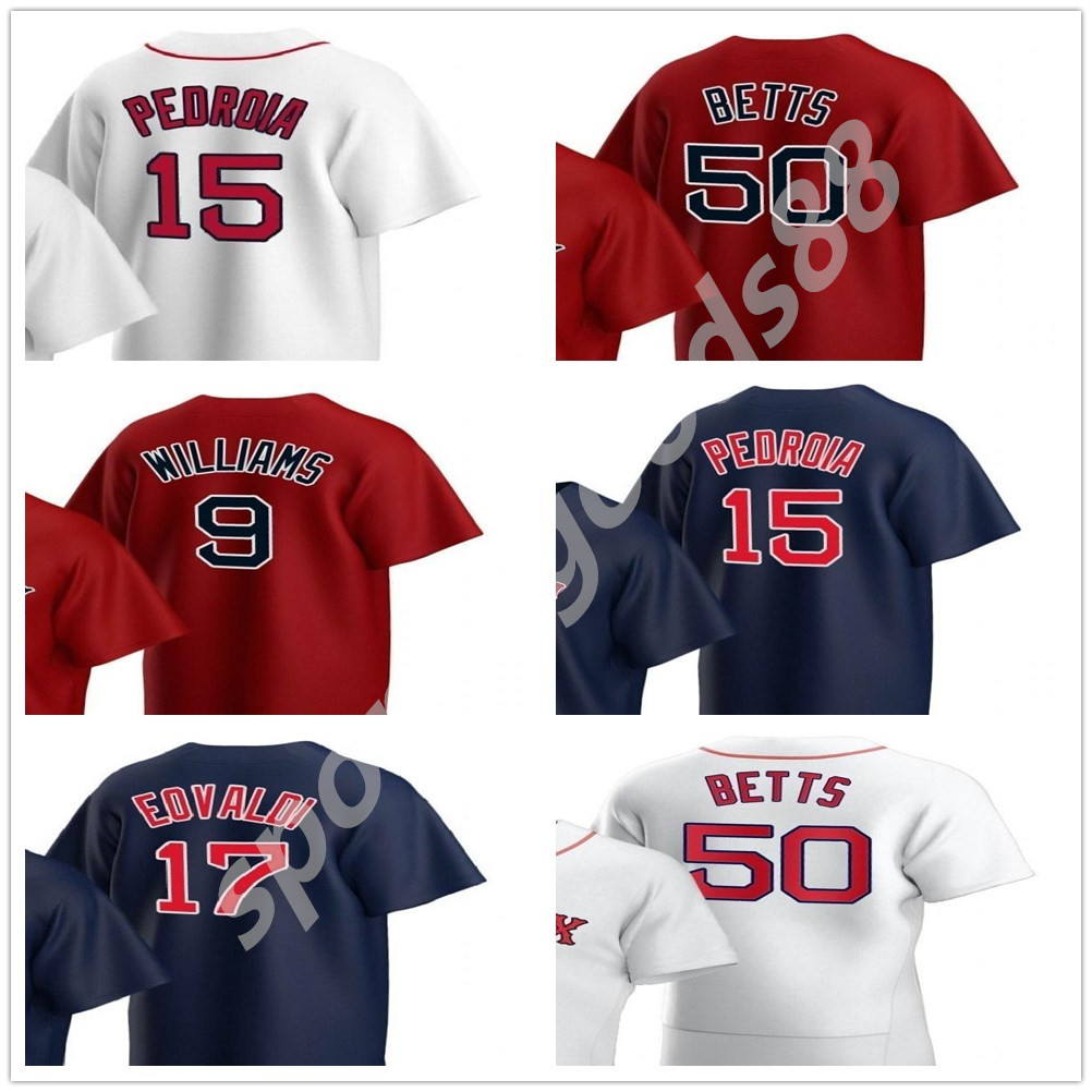Boston 20 21 Men Women kids Mookie Betts Baseball Jerseys Andrew Benintendi Ted Williams Brandon Workman Nathan Eovaldi Red Sox jersey