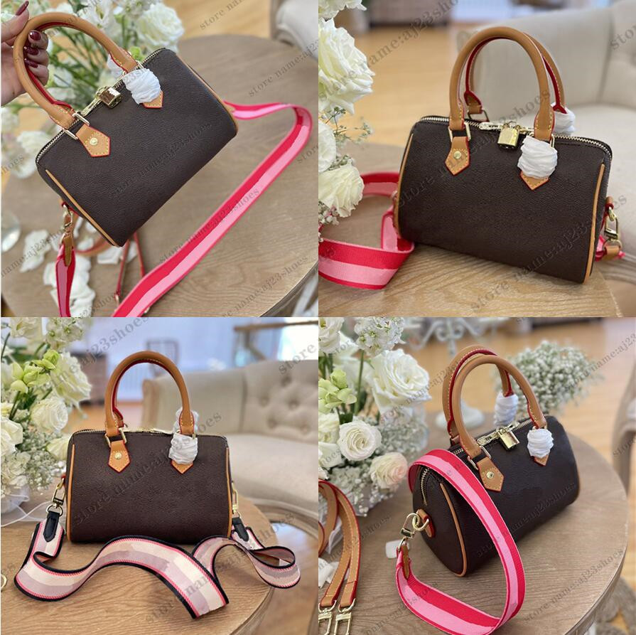 Speedy Bandouliere 20 handbag small travel bag Woven Strap Padlock Monograms Nano Speedy Cross Body Luxurys designers Bags M61252 M45948, 02
Speedy Bandouliere 20 handbag small travel bag Woven Strap Padlock Monograms Nano Speedy Cross Body Luxurys designers Bags M61252 M45948, 02