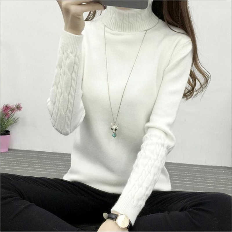 Thick Warm Women Turtleneck Winter Sweaters And Pullovers Knit Long Sleeve Cashmere Sweater Female Jumper 211007