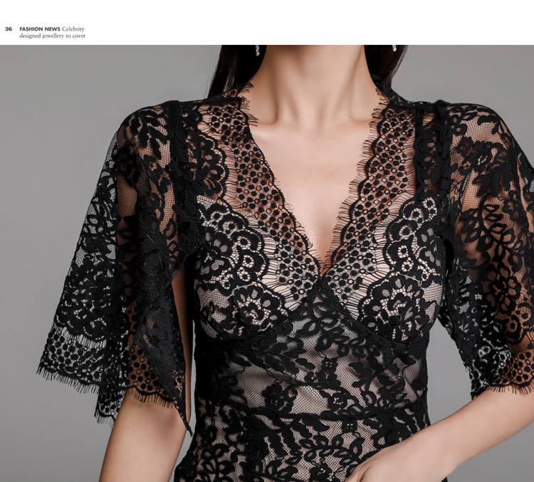 Summer Sexy V-Neck Lace Dress Women bodycon Sheath Pencil Dresses short Sleeve office work Vestidos 210519