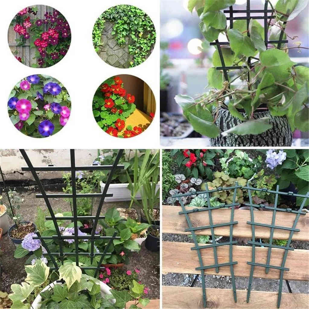 Diy plastic agricultural plant rack climbing plant flower fixed plant growth flower decoration vegetables trellises support 1 pc