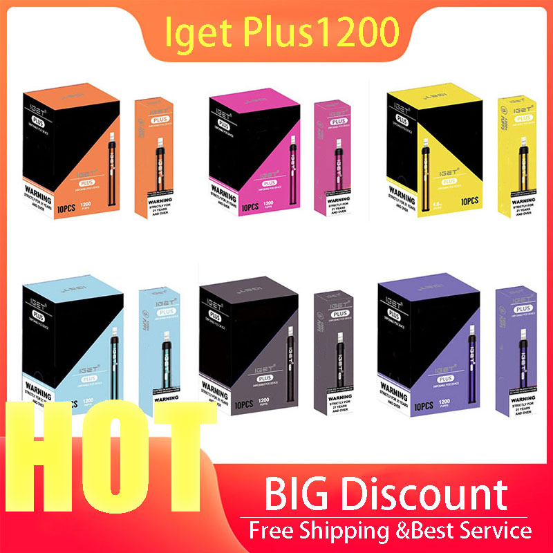 Electronic Cigarettes Iget Plus 1200 puffs Disposable Vape pens Pods Device 100% Authentic
Electronic Cigarettes Iget Plus 1200 puffs Disposable Vape pens Pods Device 100% Authentic