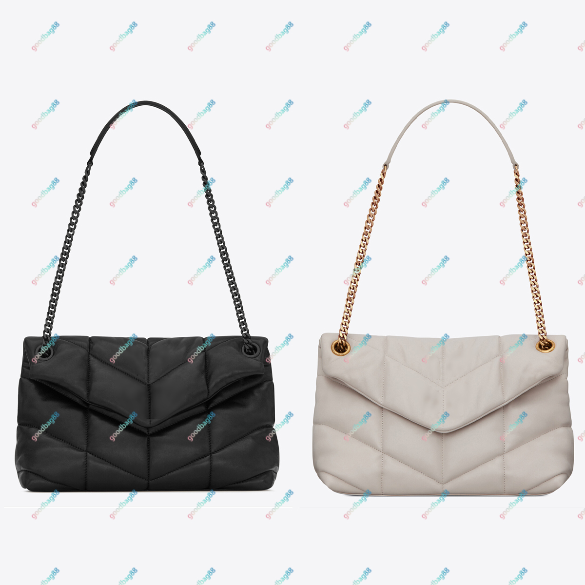 Designer Handbags Sheepskin V-Quilting Woman Shoulder Bags Pillow bag Purse PUFFER Cross Body High Quality Leather Clutches Lou wallet Double chain 5774761, Black+silver chain
Designer Handbags Sheepskin V-Quilting Woman Shoulder Bags Pillow bag Purse PUFFER Cross Body High Quality Leather Clutches Lou wallet Double chain 5774761, Black+silver chain