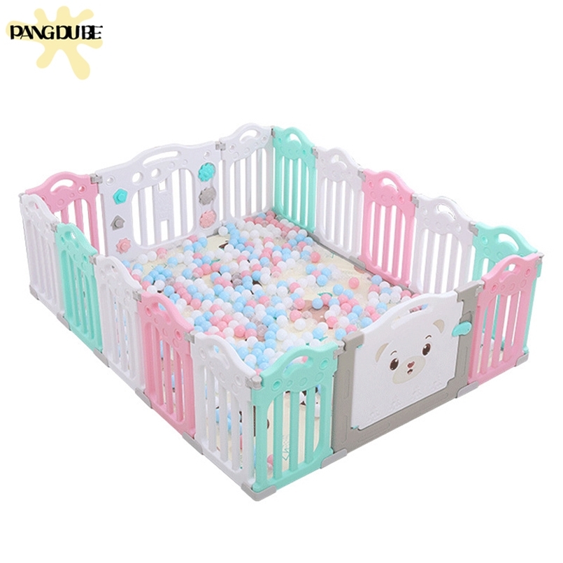 

Indoor Baby Playground Playpen for Children Ball Pit Edible PP Pool Kids Fence Play Yard 210831