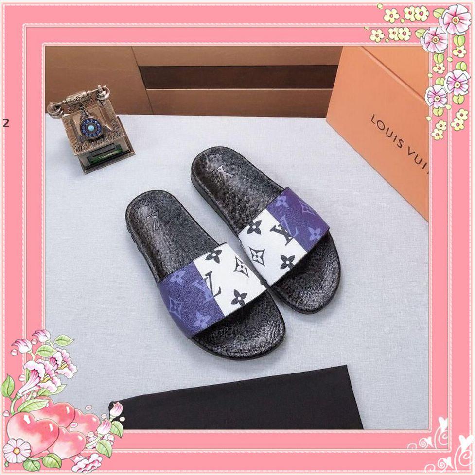 6-12 original LOUIS shoes VITTON fashion Beach Slide Sandals male female flower blooms print leather Slippers EUR:36-45 #68, Black
6-12 original LOUIS shoes VITTON fashion Beach Slide Sandals male female flower blooms print leather Slippers EUR:36-45 #68, Black