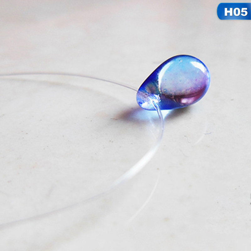 Mermaid's Tears Necklace Ocean Sea Invisible Transparent Fishing Line Short Chain Beach Pendants