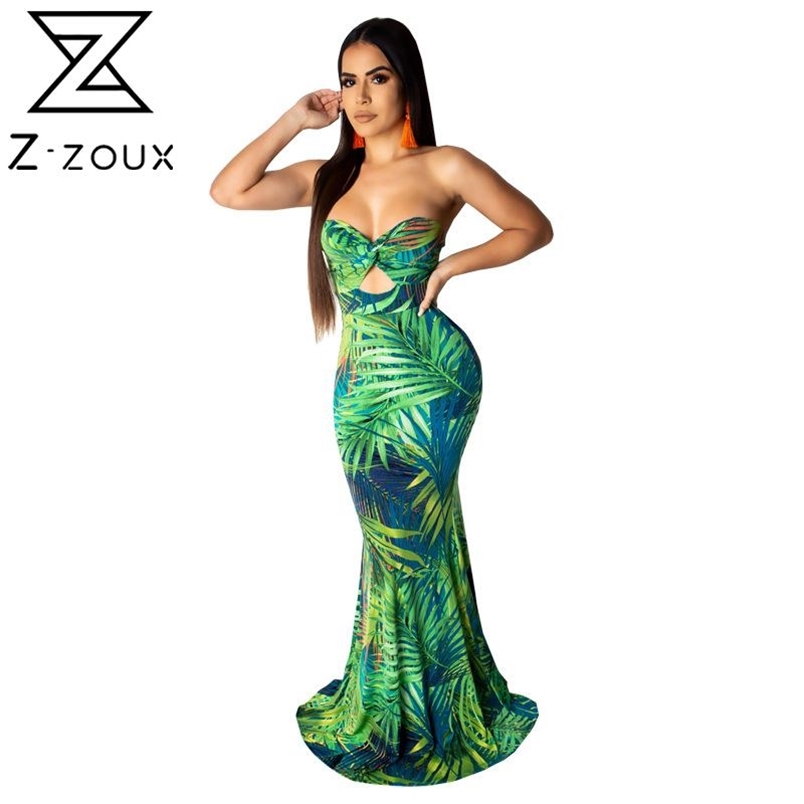 Women Dress Sleeveless Off Shoulder Printing Dresses Plus Size Sexy Long Flowers Summer Fashion 210513