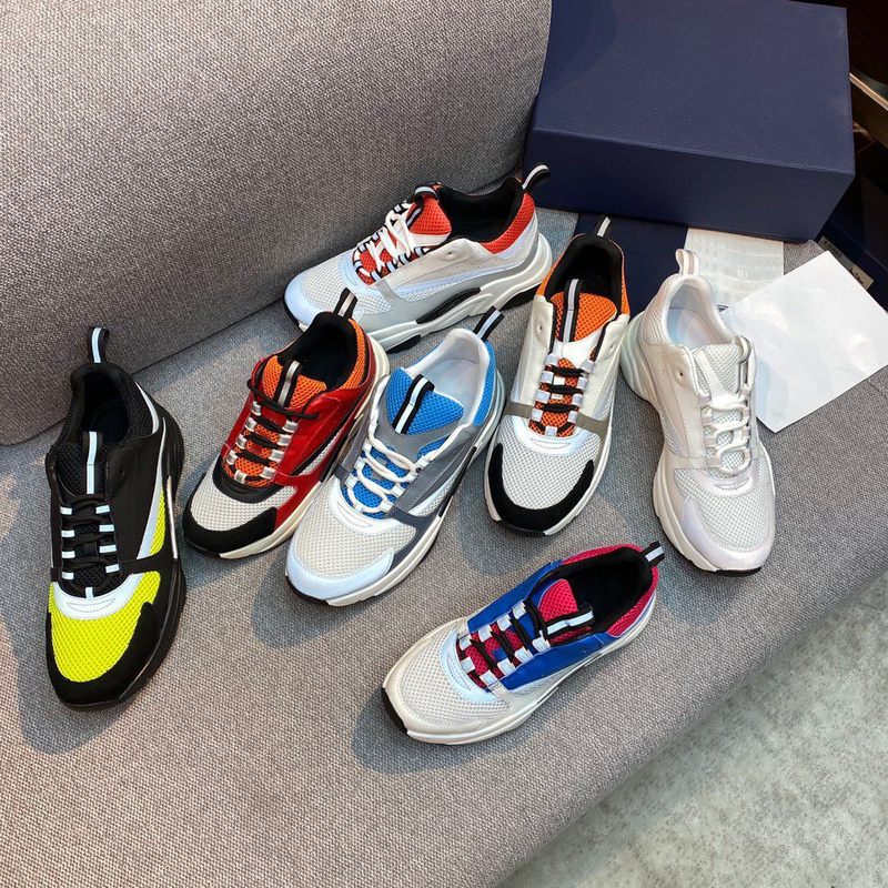 2021 designer B22 Sneaker White Leather Calfskin Sneakers Top Technical Knit Women Platform Sneakers Blue Grey designer shoes with box, Color 24
2021 designer B22 Sneaker White Leather Calfskin Sneakers Top Technical Knit Women Platform Sneakers Blue Grey designer shoes with box, Color 24