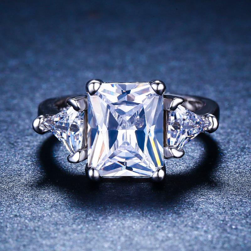 Cluster Rings Silver Plated Ring In Jewelry Elegant For Women Engagement Wedding Female White Zircon
Cluster Rings Silver Plated Ring In Jewelry Elegant For Women Engagement Wedding Female White Zircon