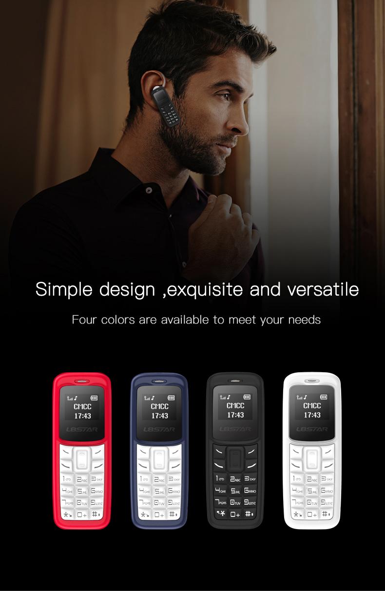 L8star BM30 Headphones Mini Small Size MobilePhone Bluetooth Headset Dialer Pocket Dual SIM Card Pocket Cell phone