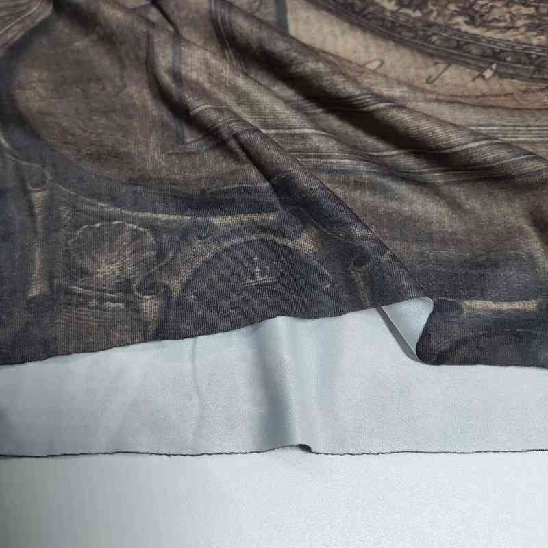 Renaissance Print Vintage Top Turtleneck Long Sleeve Blouse Women Spandex Bodycon Ladies Tops Clothes 210427