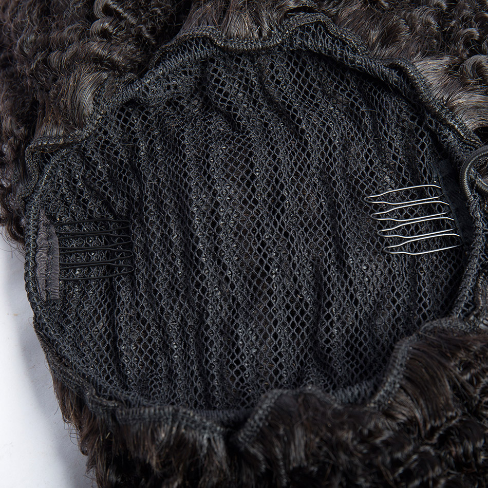 3c 4b Afro Kinky Curly Human Hair Drawstring Ponytail Drawstring Pony Tail With Clip In Hair Pieces Ponytail Human Hair 140g