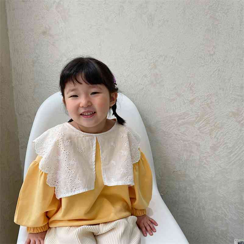 Cute embroidery big turn-down collar long sleeve pullovers for girls 2-6 years kids casual Tops clothes 210708, Green
Cute embroidery big turn-down collar long sleeve pullovers for girls 2-6 years kids casual Tops clothes 210708, Green