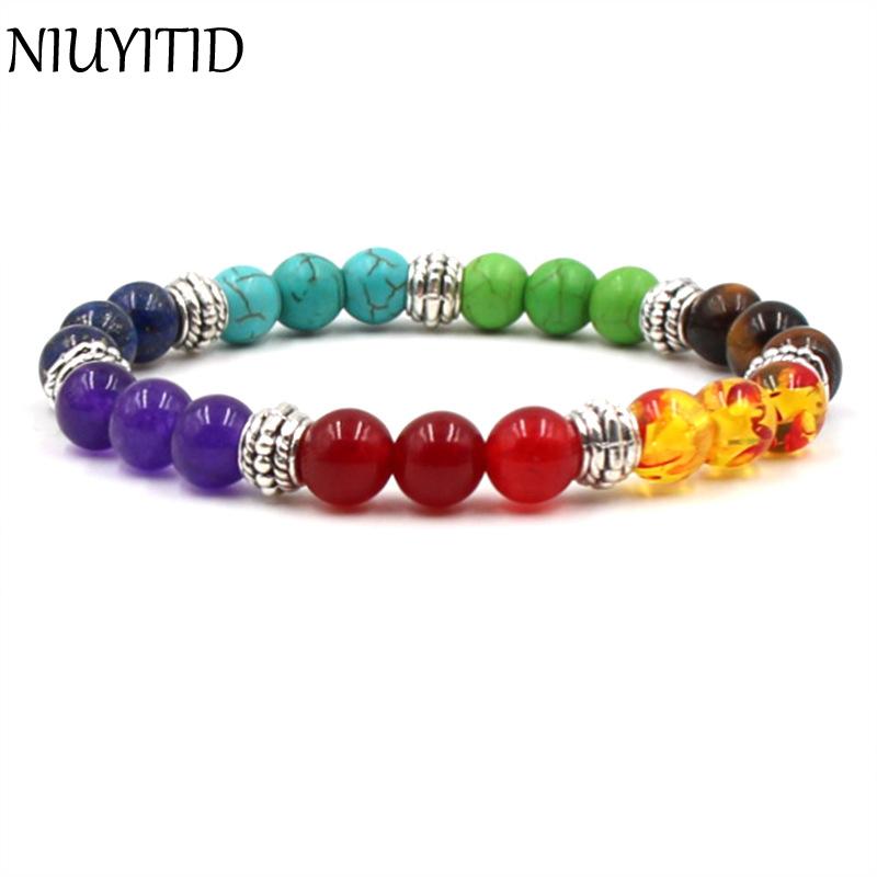 Colorful Beaded Chakra Bracelet Men With Natural Lava Stone Beads Yoga Hologram Braclet Women Jewelry Beaded, Strands
Colorful Beaded Chakra Bracelet Men With Natural Lava Stone Beads Yoga Hologram Braclet Women Jewelry Beaded, Strands