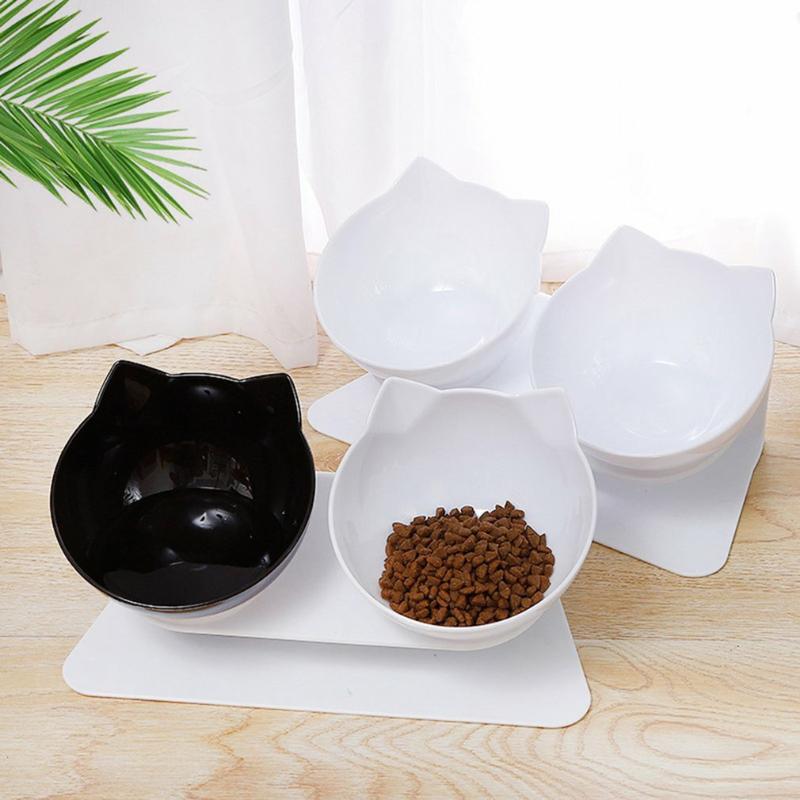 Cat Bowls & Feeders Non-Slip Double Pet Bowl Heighten Food Container Drinking With Stand Basin Plastic Feeding
Cat Bowls & Feeders Non-Slip Double Pet Bowl Heighten Food Container Drinking With Stand Basin Plastic Feeding