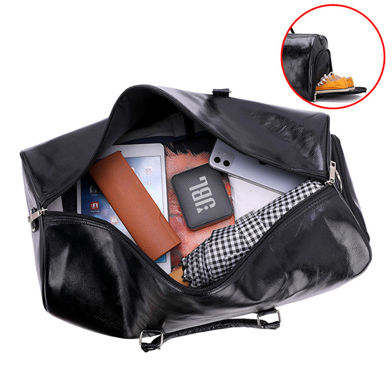 3 Unisex Large Capacity Waterproof Lage Bag Portable Sport Weekend s Business Duffle Soft Leather Travel Suitcase 220222 4