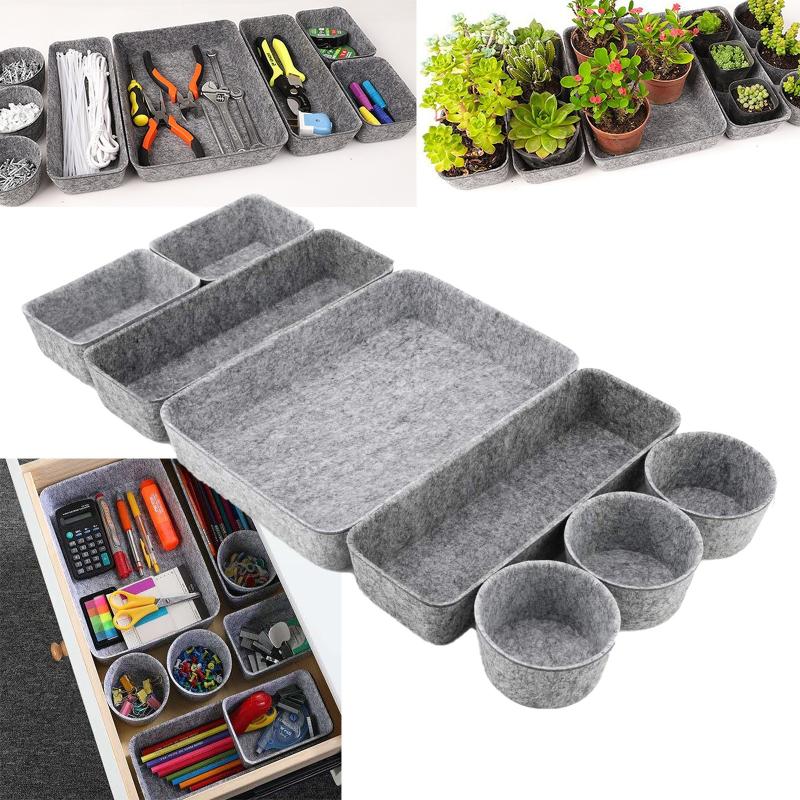 Storage Boxes & Bins 8pcs/Set Drawer Organizers Felt Bin Office Organizer Shallow Small Desk Trays Draw Dividers Festival Gift, As pic
Storage Boxes & Bins 8pcs/Set Drawer Organizers Felt Bin Office Organizer Shallow Small Desk Trays Draw Dividers Festival Gift, As pic