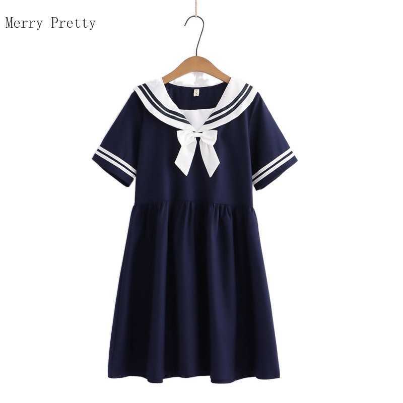 Women Short Sleeve Sailor Collar Bow Dresses Summer Striped Knee Length A-line Sweet Style Female Basic Cotton 210526, Navy blue
Women Short Sleeve Sailor Collar Bow Dresses Summer Striped Knee Length A-line Sweet Style Female Basic Cotton 210526, Navy blue