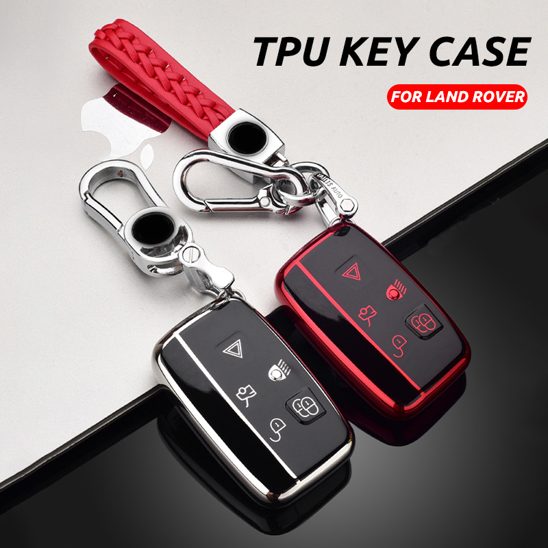 Update Soft TPU Vehicle Remote Keys Case Cover Holder Shell For Jaguar XJ XE XF Land Rover Range Sport Evoque Freelander Car Key Covers