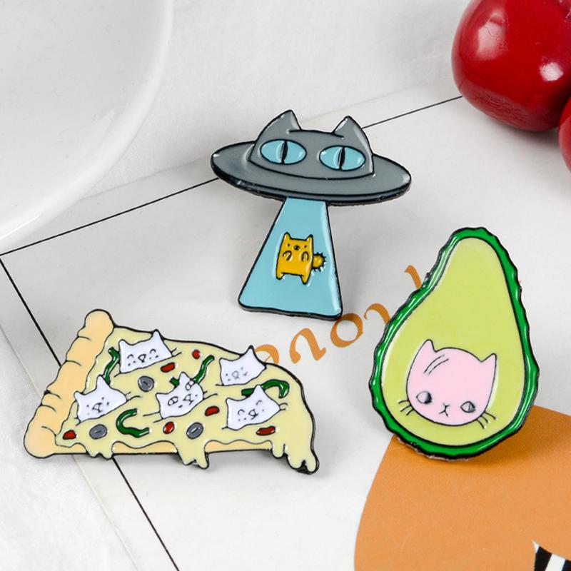Pins, Brooches Cute Badges Fashion Jewelry Gifts On Backpack For Friends Cat Lapel Pins Alien Avocado UFO, Gray
Pins, Brooches Cute Badges Fashion Jewelry Gifts On Backpack For Friends Cat Lapel Pins Alien Avocado UFO, Gray
