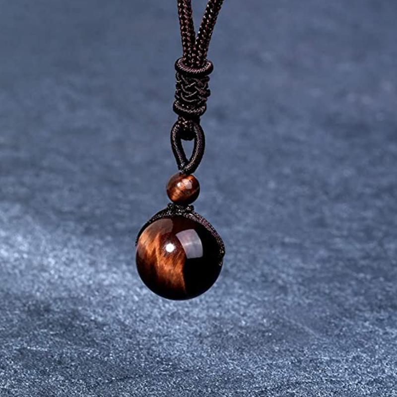 Pendant Necklaces Natural Healing Round Stone Beads Necklace Lucky Blessing Protection Chakra For Women And Men
Pendant Necklaces Natural Healing Round Stone Beads Necklace Lucky Blessing Protection Chakra For Women And Men