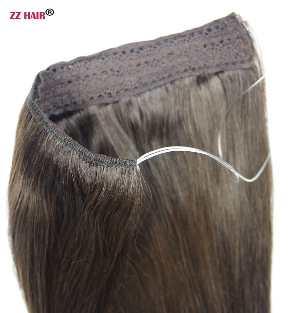 16"-28" One Piece Set 200g 100% Brazilian Remy Flip Human Hair Extensions Fish Line No Clips Natural Straight