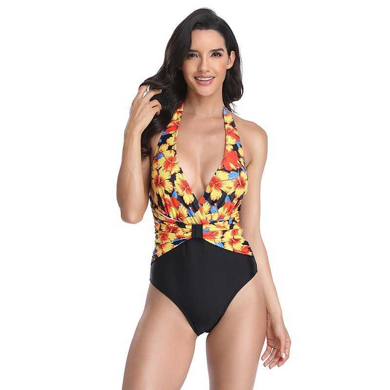 Suit Swimwear Women Summer Fashion Print Slim Backless Female Beach Holiday Push Up Bikini Sets Swimsuit Feminine 210608, Yellow floral
Suit Swimwear Women Summer Fashion Print Slim Backless Female Beach Holiday Push Up Bikini Sets Swimsuit Feminine 210608, Yellow floral