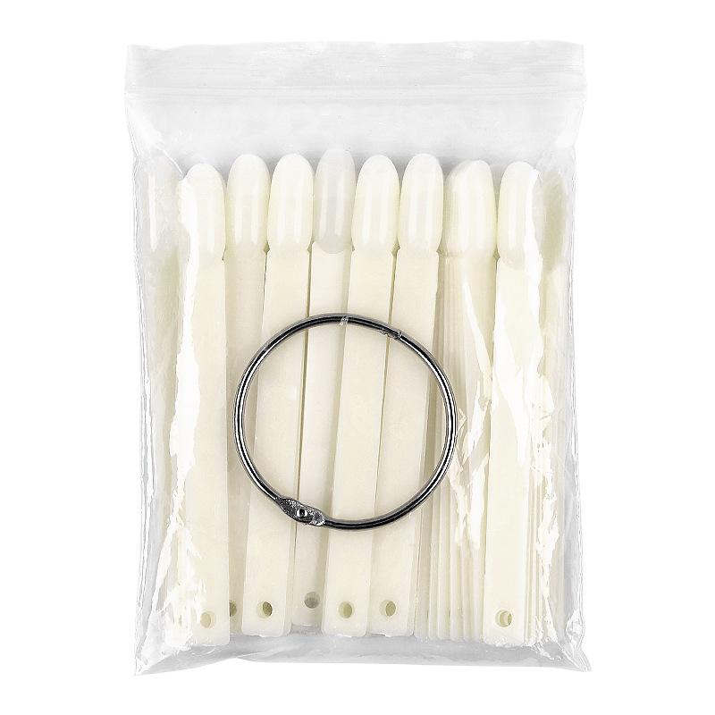 False Nails Clear Nature Black Tips For Nail Art Display Oval Fan Style Swatch Polish Stand Practice Manicure Tools