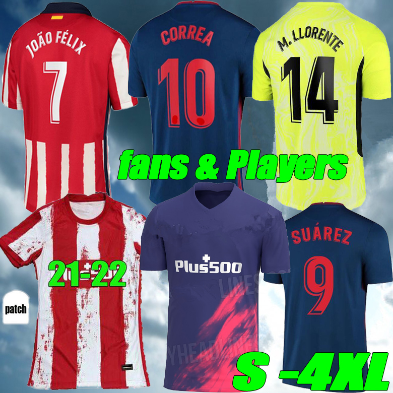 20 21 22 JOÃO FÃLIX Atletico Soccer Jerseys de Madrid Suarez CORREA KOKE DIEGO COSTA GRIEZMANN camiseta de fútbol LLORENTE football shirt, Black;yellow
20 21 22 JOÃO FÃLIX Atletico Soccer Jerseys de Madrid Suarez CORREA KOKE DIEGO COSTA GRIEZMANN camiseta de fútbol LLORENTE football shirt, Black;yellow