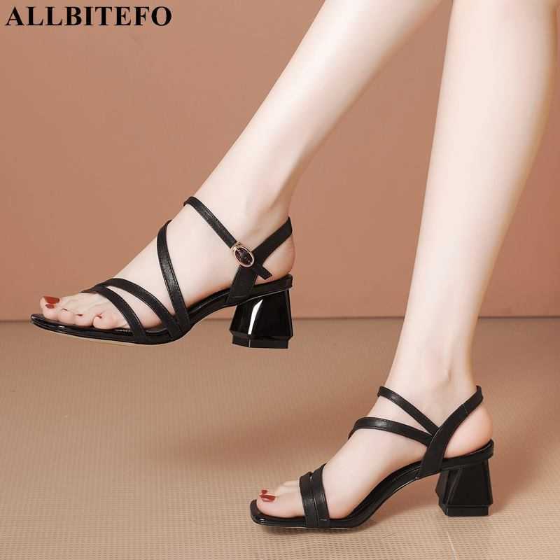 ALLBITEFO Size 33-42 genuine leather thick heels summer women sandals women heels shoes high heels shoes sandalias del verano 210611, As picture
ALLBITEFO Size 33-42 genuine leather thick heels summer women sandals women heels shoes high heels shoes sandalias del verano 210611, As picture