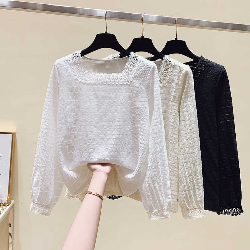 Spring Women Spring Blouse Korean Long Sleeve Womens Tops And Blouses Vintage Women Shirts Blusas Roupa Feminina Tops 210604, Black
Spring Women Spring Blouse Korean Long Sleeve Womens Tops And Blouses Vintage Women Shirts Blusas Roupa Feminina Tops 210604, Black