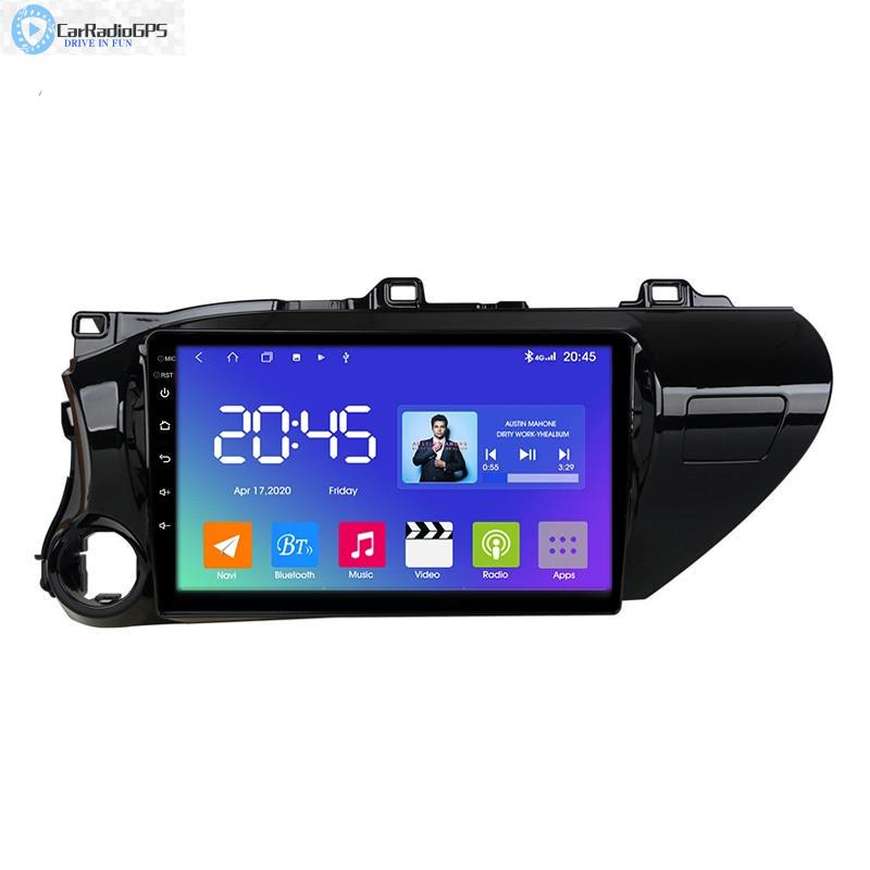 Car dvd Audio Video Player for TOYOTA HILUX 2016-2018 GPS Navigation Android Radio Touch Screen HD Head Unit support Steer wheel control