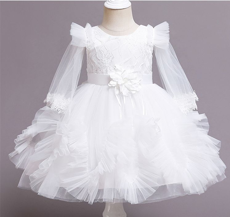 2022 Cute White Pink Flower Girls Dresses Long Sleeves Short A Line Little Gilr Kids Formal Wear Ruffle Floral Wedding Party Gowns Communion Baby Christening Dress
2022 Cute White Pink Flower Girls Dresses Long Sleeves Short A Line Little Gilr Kids Formal Wear Ruffle Floral Wedding Party Gowns Communion Baby Christening Dress