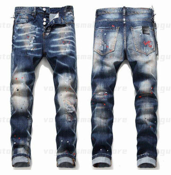 Mens Cool Rips Stretch Designer Jeans Distressed Ripped Biker Slim Fit Washed Motorcycle Denim Men s Hip Hop Fashion Man Pants 20219PF5, 1065
Mens Cool Rips Stretch Designer Jeans Distressed Ripped Biker Slim Fit Washed Motorcycle Denim Men s Hip Hop Fashion Man Pants 20219PF5, 1065
