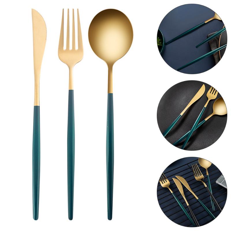 Dinnerware Sets 3pcs Stainless Steel Flatware Set Dinner Forks Cutlery For Home Restaurant
Dinnerware Sets 3pcs Stainless Steel Flatware Set Dinner Forks Cutlery For Home Restaurant