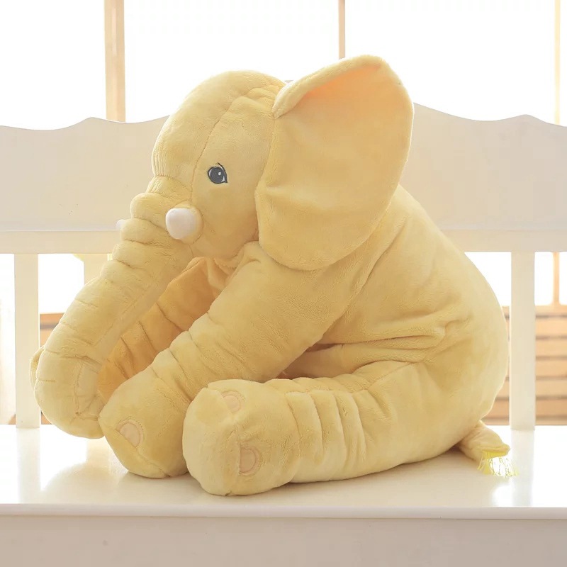 60cm 40cm Soft Plush Elephant Pillow Baby Sleeping Back Cushion stuffed animals Pillows Newborn Doll Playmate Cushions Kids Toys S4426693