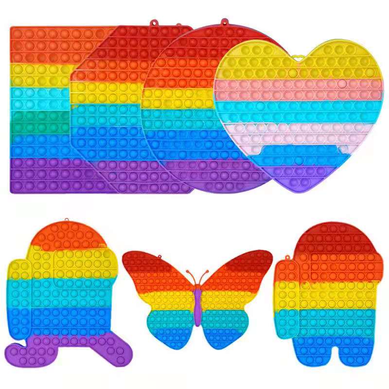 Fidget Toys Party Favor Push Bubble Anti Stress Finger Silicone Rainbow Toy Adult Kid Funny Anti-stress Gifts
Fidget Toys Party Favor Push Bubble Anti Stress Finger Silicone Rainbow Toy Adult Kid Funny Anti-stress Gifts