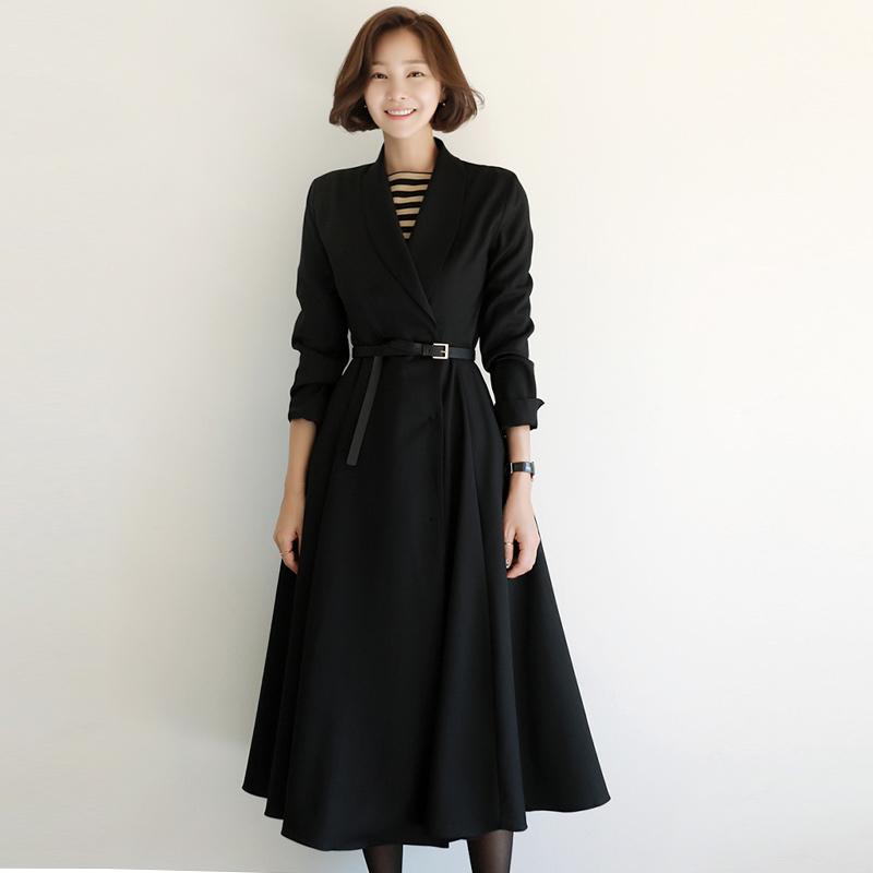 Casual Dresses Office Lady Long Midi Dress Spring Blazer Black Sleeve Hepburn French Party With Belt Plus Size Elegant B789, Black;gray
Casual Dresses Office Lady Long Midi Dress Spring Blazer Black Sleeve Hepburn French Party With Belt Plus Size Elegant B789, Black;gray