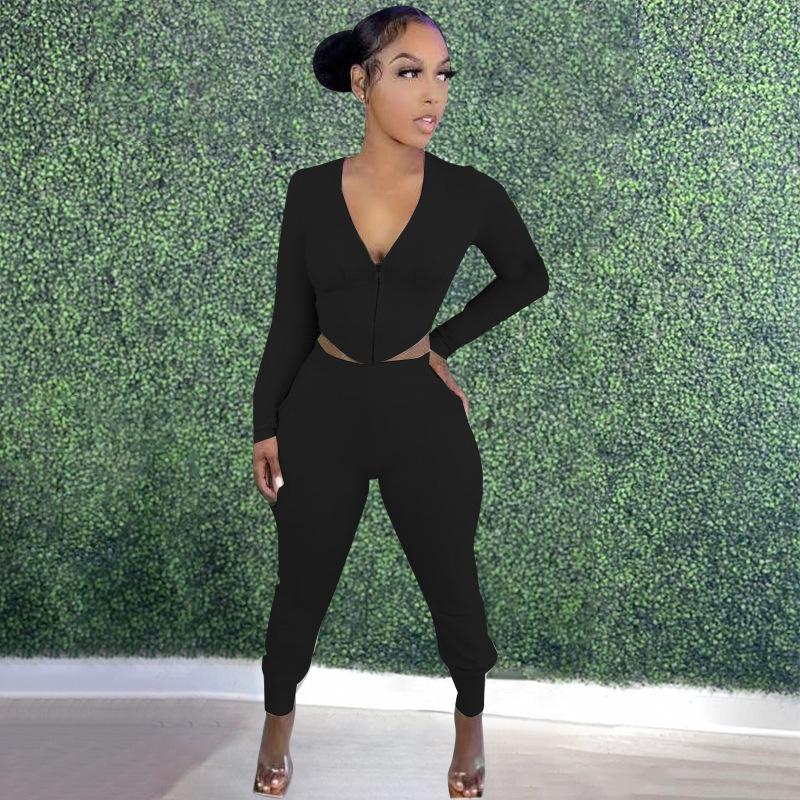 Women' Two Piece Pants Sexy Fitness Wear Tracksuit Women Sets Long Sleeve Slim Crop Top And Sweatpants Jogger Suits Streetwear, Beige
Women' Two Piece Pants Sexy Fitness Wear Tracksuit Women Sets Long Sleeve Slim Crop Top And Sweatpants Jogger Suits Streetwear, Beige