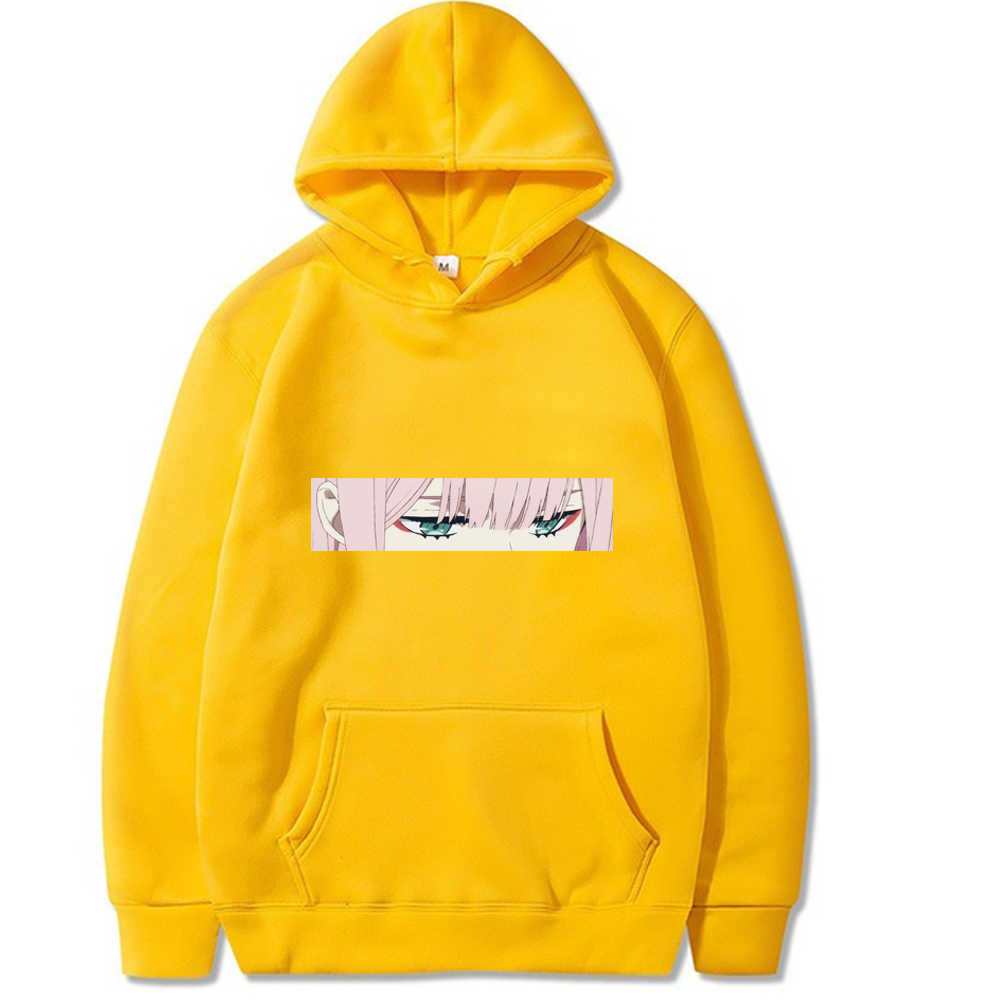 Zero Two Hoodies Pullovers Tops Unisex Clothes Y0803 Y0804