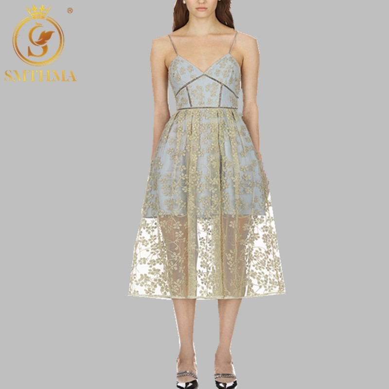 Arrive Women Summer Dress Gold Thread Mesh Embroidery Sexy Strap Party Dresses Vestidos 210520, Photo color
Arrive Women Summer Dress Gold Thread Mesh Embroidery Sexy Strap Party Dresses Vestidos 210520, Photo color